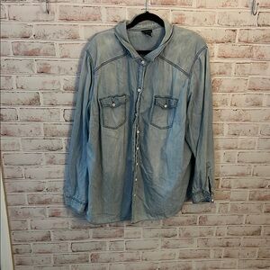 Torrid Light Blue Denim Shirt